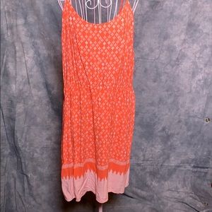 Old Navy orange patterned sundress